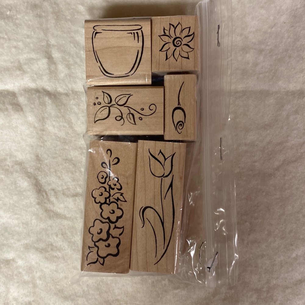 Rubber stamps for card making. A lot of six